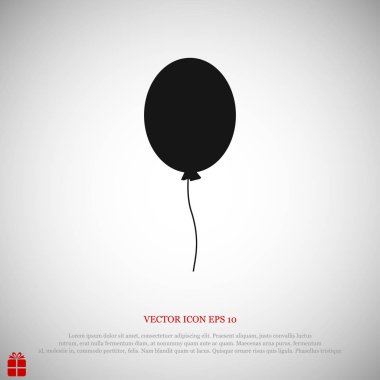 Balon basit simgesi