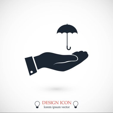 El simgesi olan şemsiye