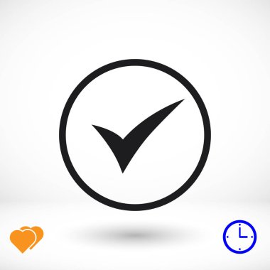 En iyi düz simgesi Tamam