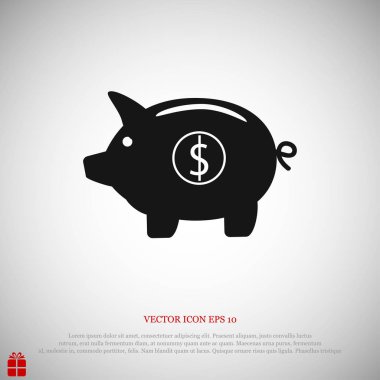 Domuz kumbarası - para biriktirme simgesi