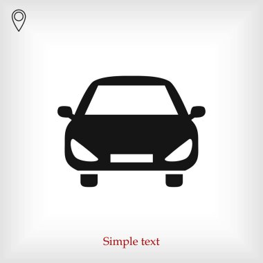 Arabayı düz simgesi