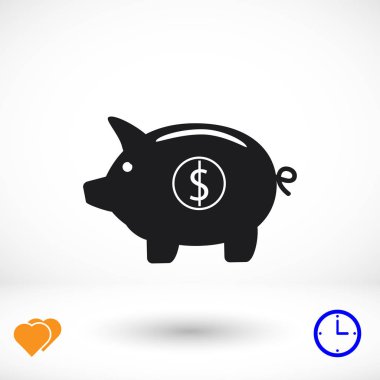 Domuz kumbarası - para biriktirme simgesi