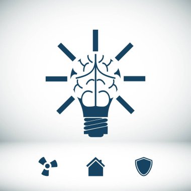 ampul insan beyni simgesiyle