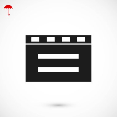 sinema clapper simgesi