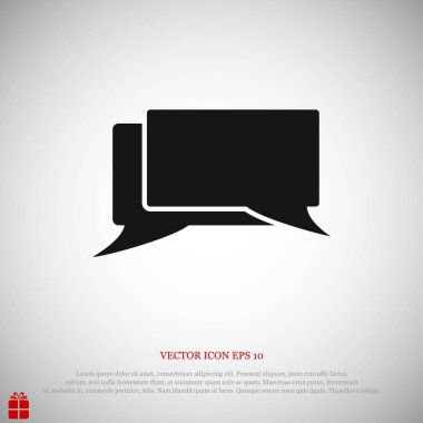 konuşma balonları simgesi