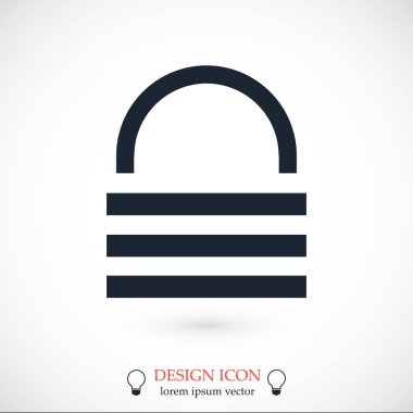 kilit işareti simgesi