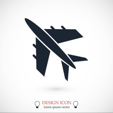 Uçak Düz Simgesi