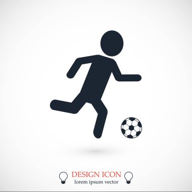 Futbol oyuncu siluet