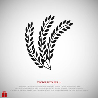 buğday en iyi düz simgesi