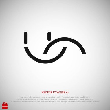 gülümseme düz simgesi 