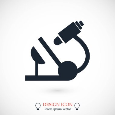 mikroskop siyah simgesi