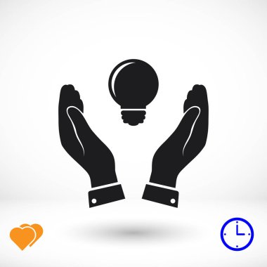 ampul simgesi ile el