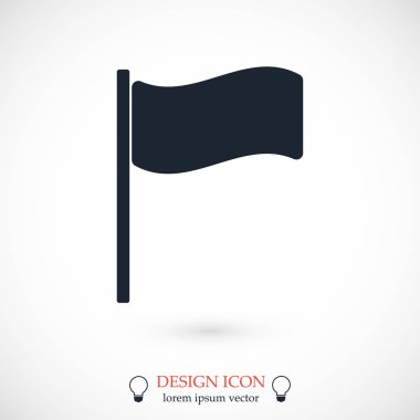 Siyah bayrak simgesi 