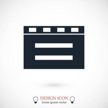 sinema clapper simgesi