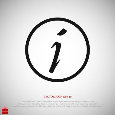 bilgi işareti simgesi