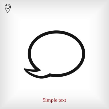 konuşma balonu simgesi