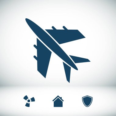 Uçak Düz Simgesi