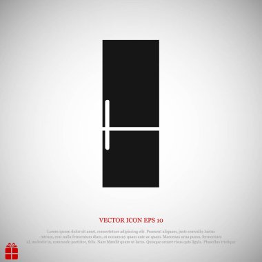 Buzdolabı basit simgesi