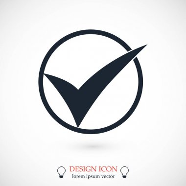 En iyi düz simgesi Tamam