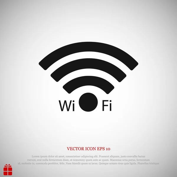 Wi-Fi mejor icono plano — Vector de stock