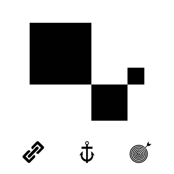 Cubos icono abstracto — Vector de stock