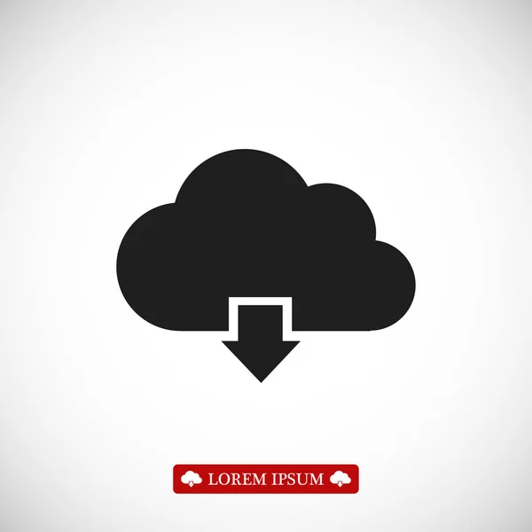 Cloud upload icon — Stock Vector