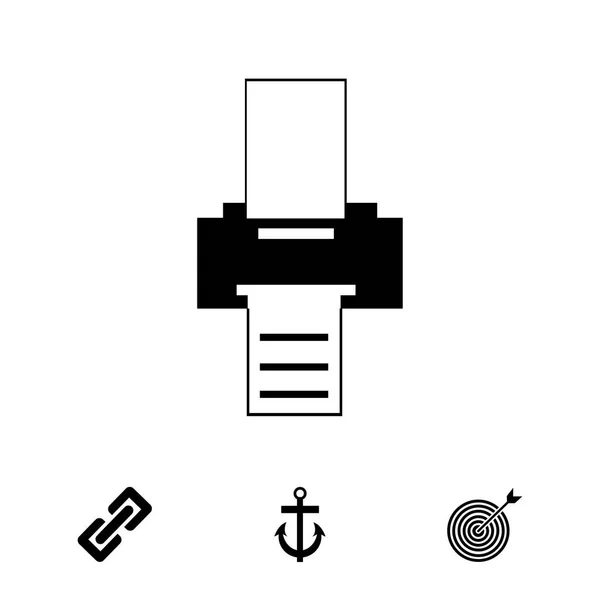 Het pictogram van de printer van Office — Stockvector