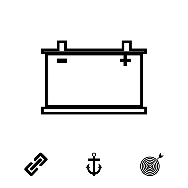 Icône de batterie de voiture. Eps vectoriels 10 — Image vectorielle