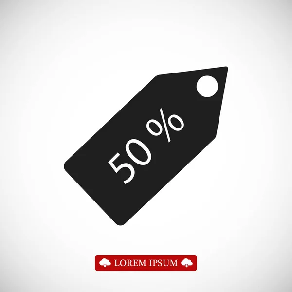 50% -Symbol — Stockvektor