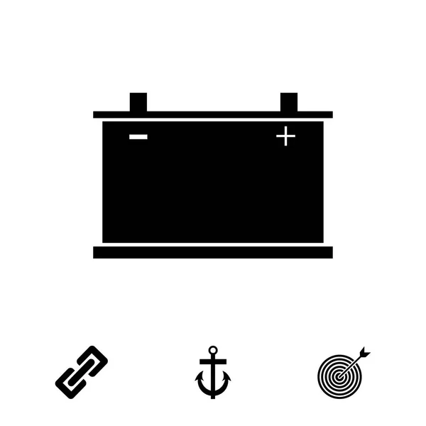 Autobatterie-Symbol. Vektor — Stockvektor