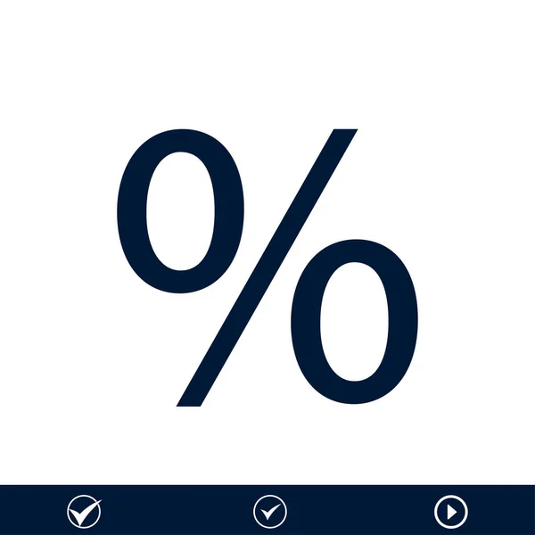 Symbol in Prozent — Stockvektor