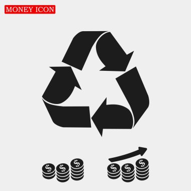 geri dönüşüm işareti simgesi