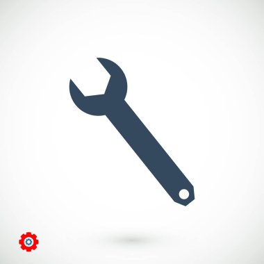 Düz İngiliz anahtarı simgesini