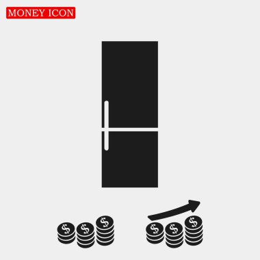 Buzdolabı düz simgesi