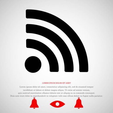 Podcast düz simgesi