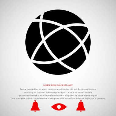 Küresel teknoloji vektör simgesi