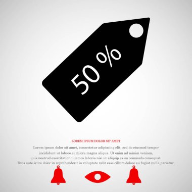 Satılık etiketi simgesi