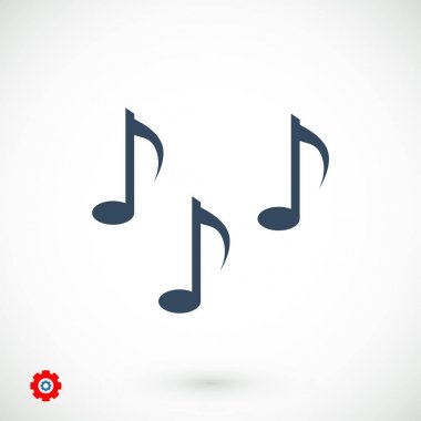 Müzik notlar işareti simgesi