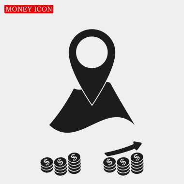 harita simgesi iğne ile