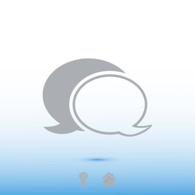 sohbet balonu simgesinin