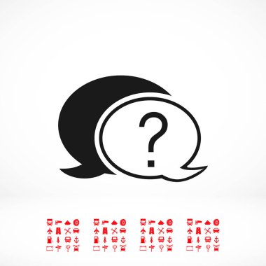 sohbet balonu simgesinin