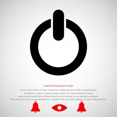 güç işareti simgesi 