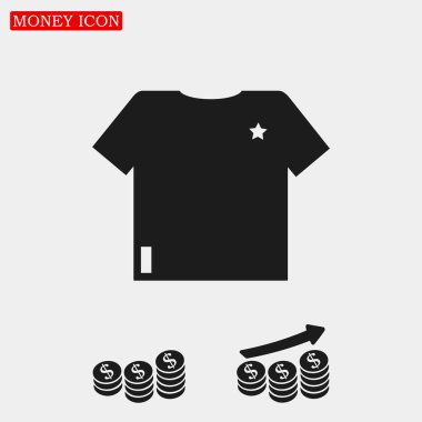 Tişört Düz Simgesi