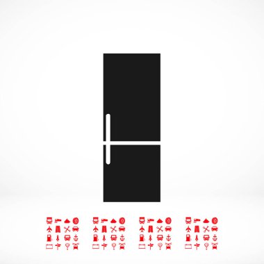 Buzdolabı düz simgesi