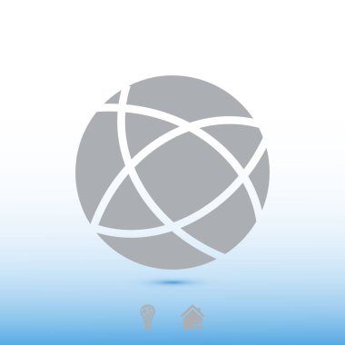 Küresel teknoloji vektör simgesi