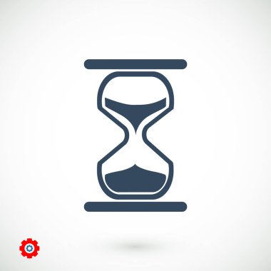 kum saati düz simgesi