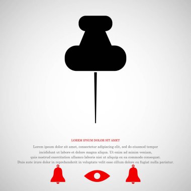 Düz raptiye simgesini