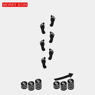 ayak yazdırma simgesi