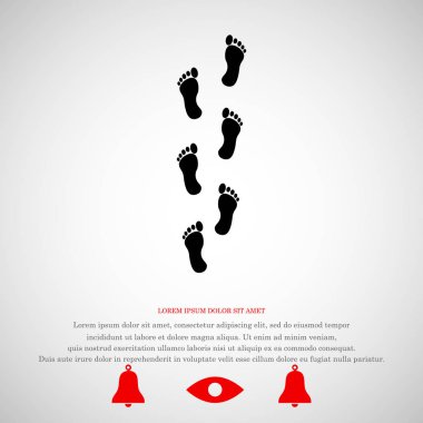 ayak yazdırma simgesi