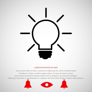 ampul işareti simgesi